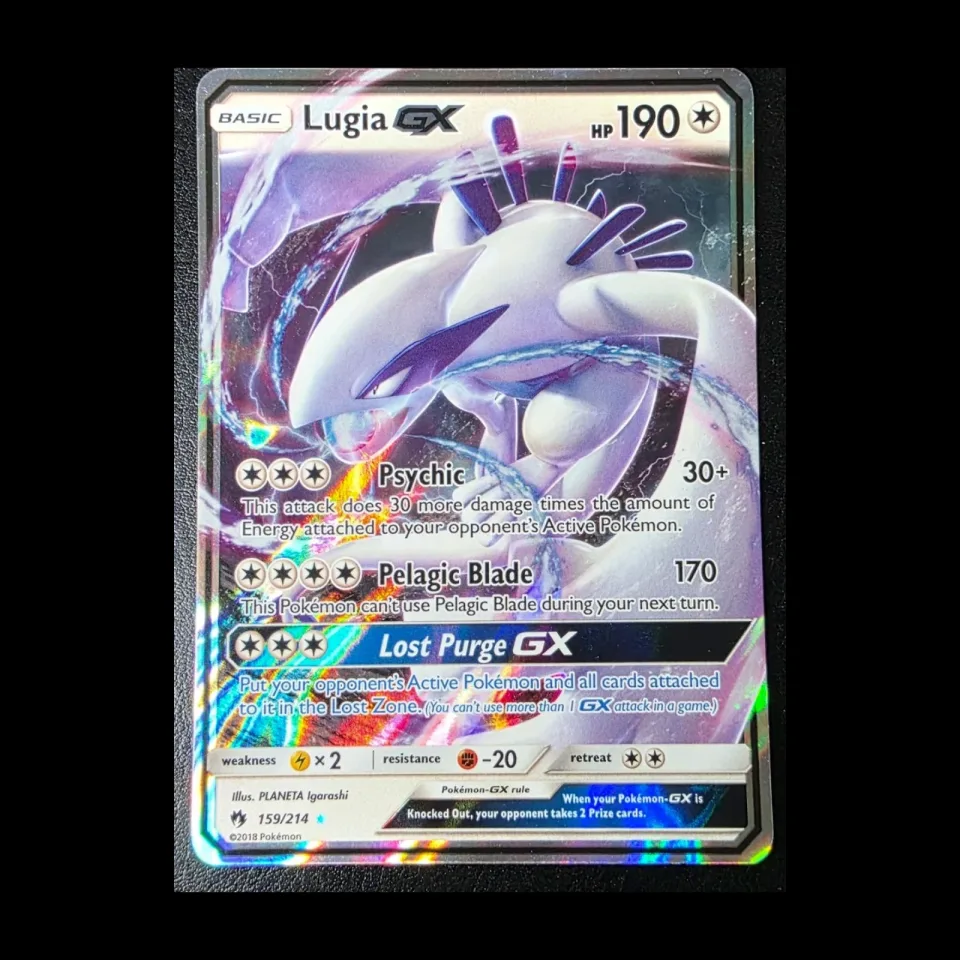 Lugia-GX #159 uit Lost Thunder Rare Holo GX Excellent conditie productfoto
