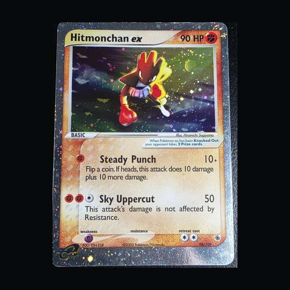 Hitmonchan ex #98 uit Ruby & Sapphire Rare Holo EX Excellent conditie productfoto