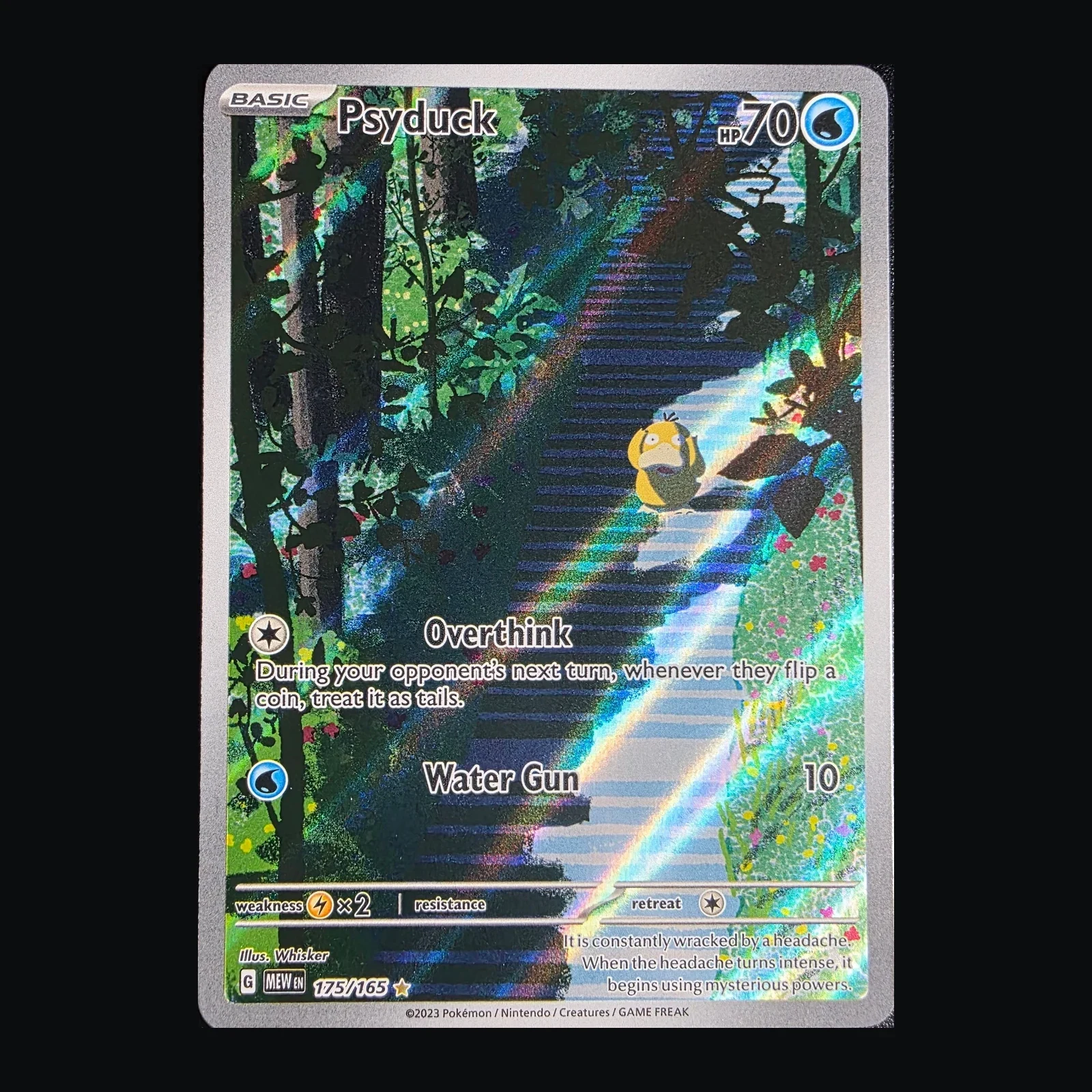 Referentieafbeelding Psyduck 175/165 uit 151 Holo Near Mint conditie Pokémon kaart productfoto