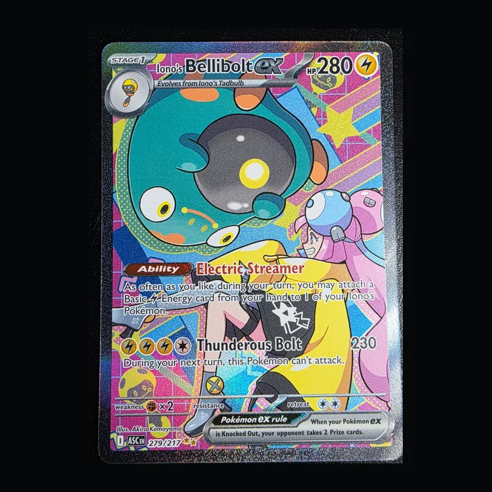 Iono's Bellibolt ex #279 uit Ascended Heroes Near Mint + conditie productfoto