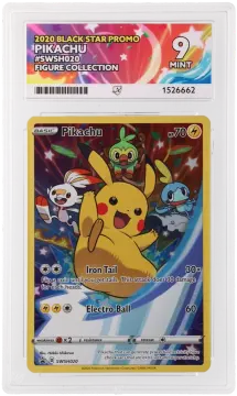 Referentieafbeelding Pikachu SWSH020 uit SWSH Black Star Promos Holo Mint conditie Pokémon kaart productfoto MT 2