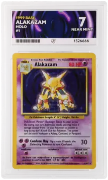 Referentieafbeelding Alakazam 1/102 uit Base Set Holo Near Mint conditie Pokémon kaart productfoto