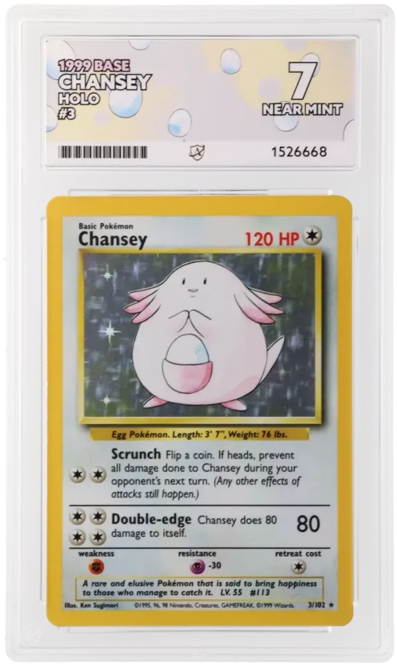Chansey #3 uit Base Set Near Mint conditie productfoto