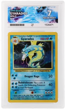 Referentieafbeelding Gyarados 6/102 uit Base Set Holo Near Mint conditie Pokémon kaart productfoto NM 1/2