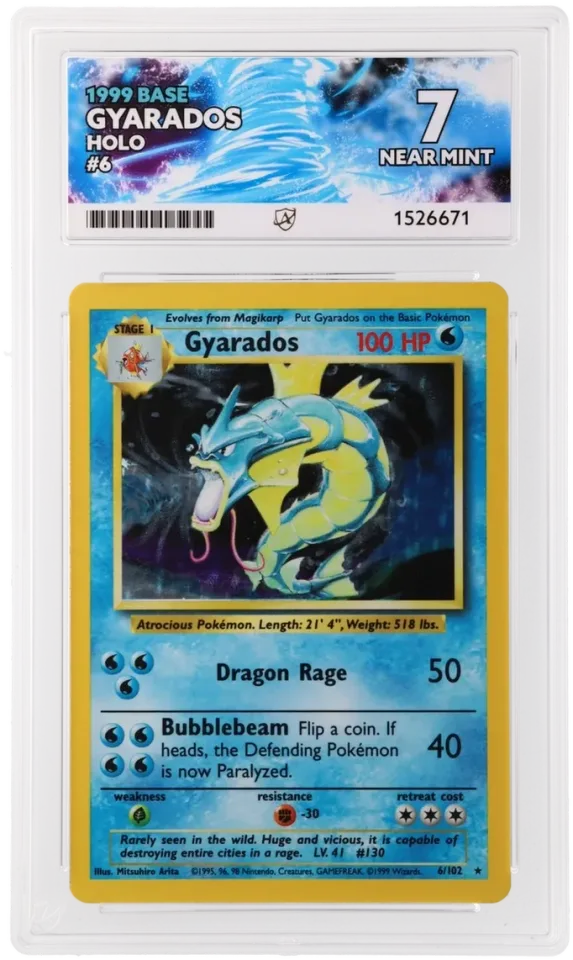 Gyarados #6 uit Base Set Near Mint conditie productfoto