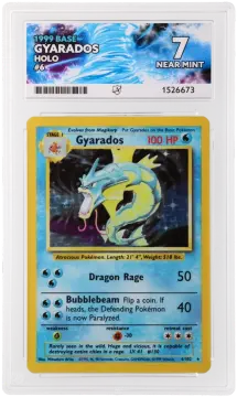 Referentieafbeelding Gyarados 6/102 uit Base Set Holo Near Mint conditie Pokémon kaart productfoto NM 2/2