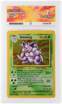 Referentieafbeelding Nidoking 11/102 uit Base Set Holo Near Mint conditie Pokémon kaart productfoto