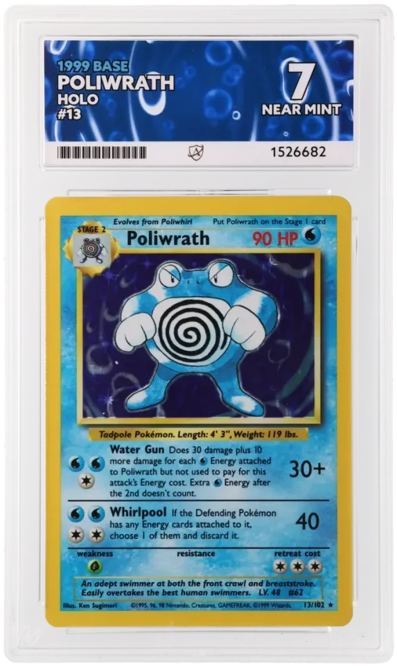 Poliwrath #13 uit Base Set Near Mint conditie productfoto