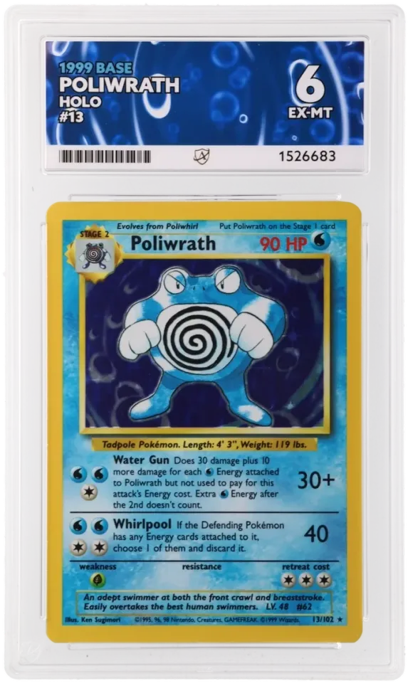 Poliwrath #13 uit Base Set Excellent + conditie productfoto