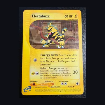 Referentieafbeelding Electabuzz 76/165 uit Expedition Base Set Uncommon Excellent conditie Pokémon kaart productfoto