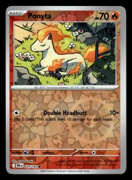 Voorkant Ponyta 29/182 uit Destined Rivals Common Near Mint conditie Pokémon kaart productfoto