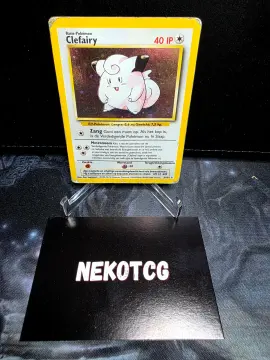 Referentieafbeelding Clefairy 5/102 uit Base Set Rare Holo Played conditie Pokémon kaart productfoto