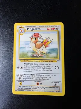 Voorkant Pidgeotto 22/102 uit Base Set Rare Near Mint - conditie Pokémon kaart productfoto NM- 1