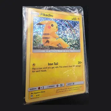Referentieafbeelding Pikachu Sealed 6/12 uit McDonald's Collection 2019 Holo Near Mint conditie Pokémon kaart productfoto