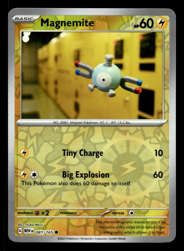 Magnemite #81 uit 151 Common Near Mint conditie productfoto