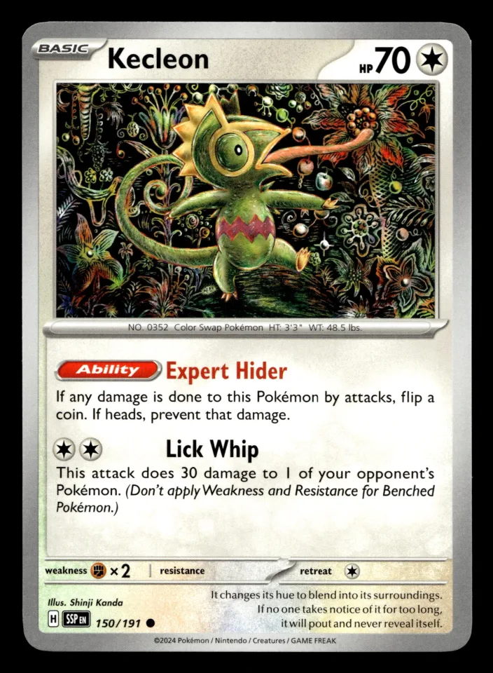 Kecleon #150 uit Surging Sparks Common Near Mint conditie productfoto