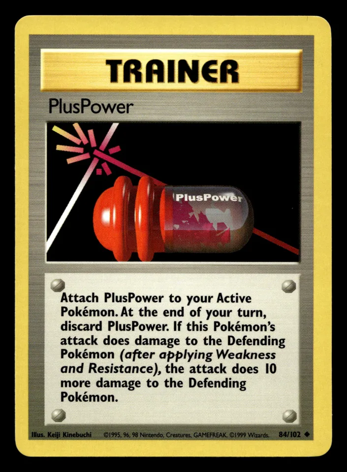 PlusPower #84 uit Base Set Uncommon Near Mint conditie productfoto