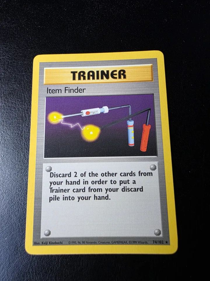 Item Finder #74 uit Base Set Rare Near Mint conditie productfoto