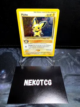 Referentieafbeelding Pichu 12/111 uit Neo Genesis Rare Holo Poor conditie Pokémon kaart productfoto