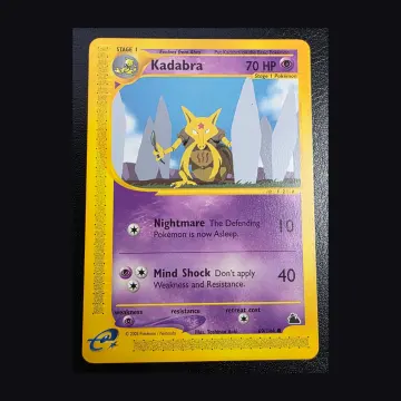 Referentieafbeelding Kadabra 69/144 uit Skyridge Common Near Mint conditie Pokémon kaart productfoto