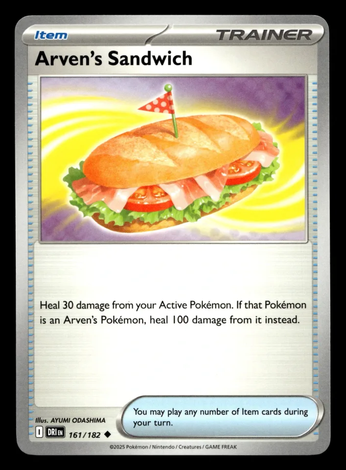 Arven's Sandwich #161 uit Destined Rivals Uncommon Near Mint conditie productfoto