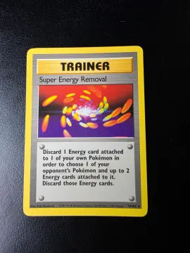 Voorkant Super Energy Removal 79/102 uit Base Set Rare Near Mint - conditie Pokémon kaart productfoto NM- 1