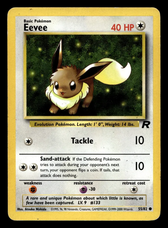 Eevee #55 uit Team Rocket Common Good conditie productfoto