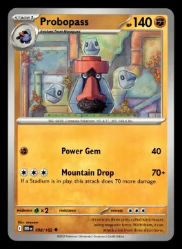Voorkant Probopass 98/182 uit Destined Rivals Uncommon Near Mint conditie Pokémon kaart productfoto