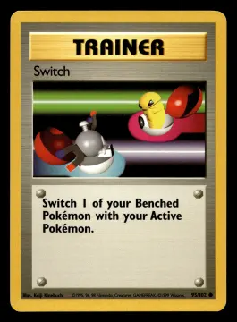 Voorkant Switch 95/102 uit Base Set Common Near Mint conditie Pokémon kaart productfoto NM 3/3