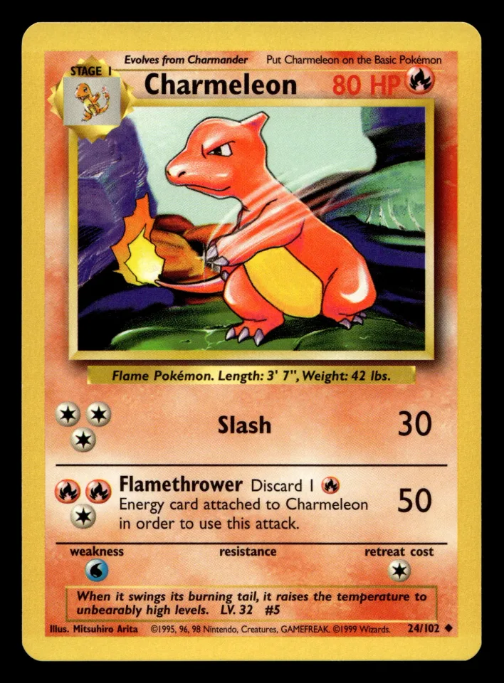 Charmeleon #24 uit Base Set Uncommon Excellent - conditie productfoto