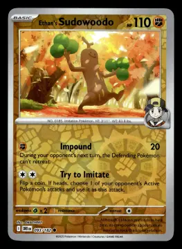 Voorkant Ethan's Sudowoodo 93/182 uit Destined Rivals Common Near Mint conditie Pokémon kaart productfoto