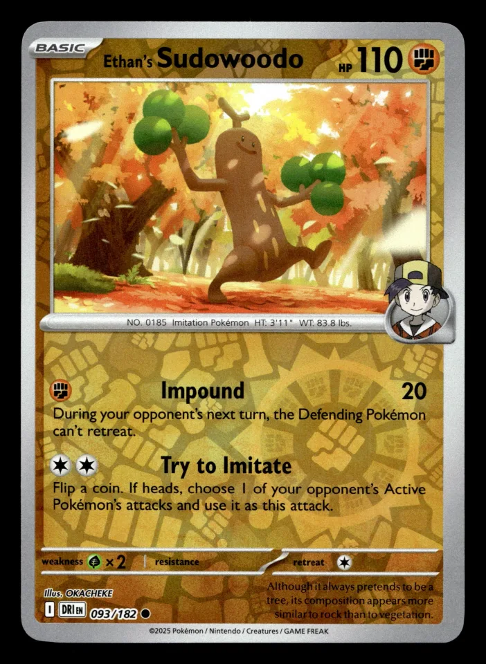 Ethan's Sudowoodo #93 uit Destined Rivals Common Near Mint conditie productfoto