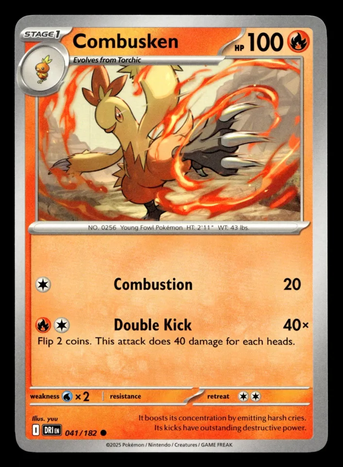 Combusken #41 uit Destined Rivals Common Near Mint conditie productfoto