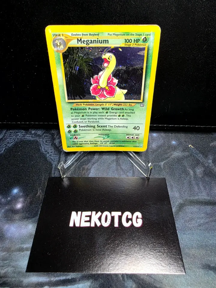 Meganium #11 uit Neo Genesis Rare Holo Played conditie productfoto