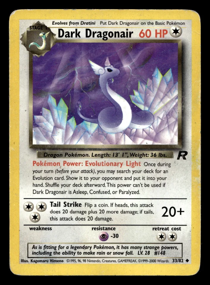 Dark Dragonair #33 uit Team Rocket Uncommon Played conditie productfoto