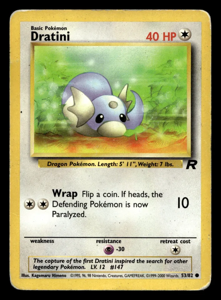 Dratini #53 uit Team Rocket Common Played conditie productfoto