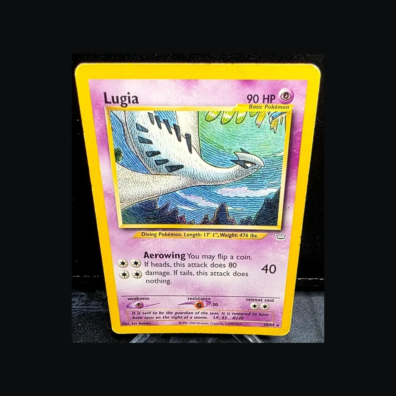 Referentieafbeelding Lugia 20/64 uit Neo Revelation Rare Light Played conditie Pokémon kaart productfoto