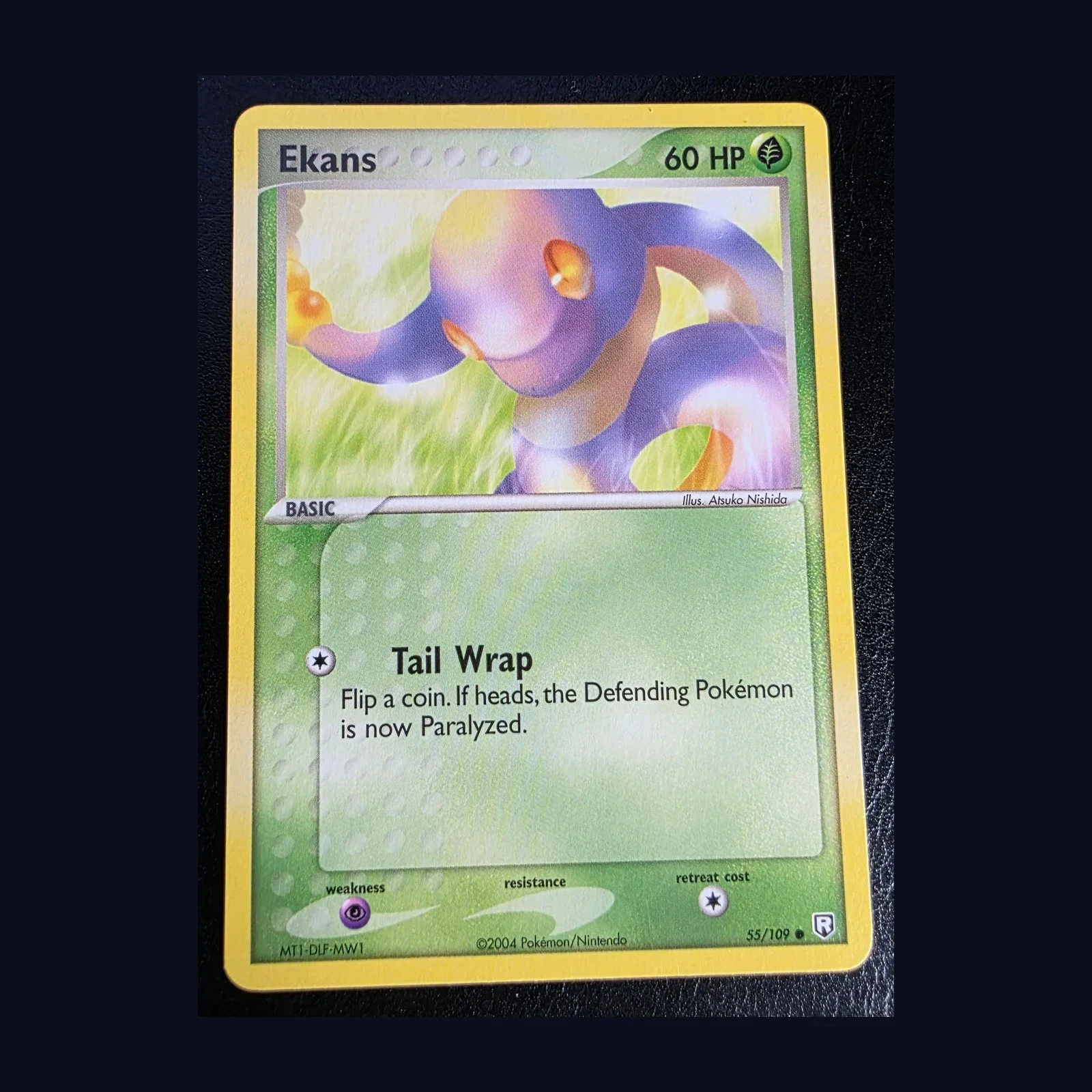 Referentieafbeelding Ekans 55/109 uit Team Rocket Returns Common Near Mint conditie Pokémon kaart productfoto