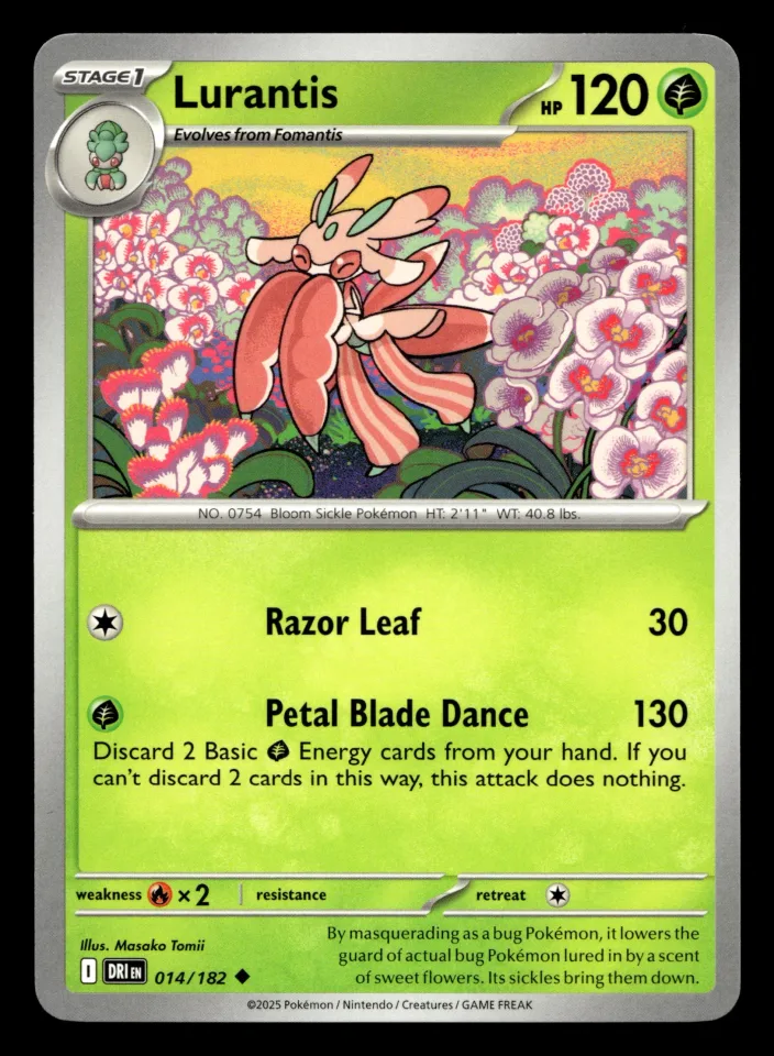 Lurantis #14 uit Destined Rivals Uncommon Near Mint conditie productfoto