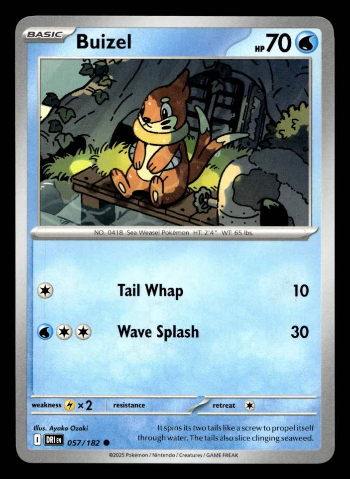 Buizel #57 uit Destined Rivals Common Near Mint conditie productfoto