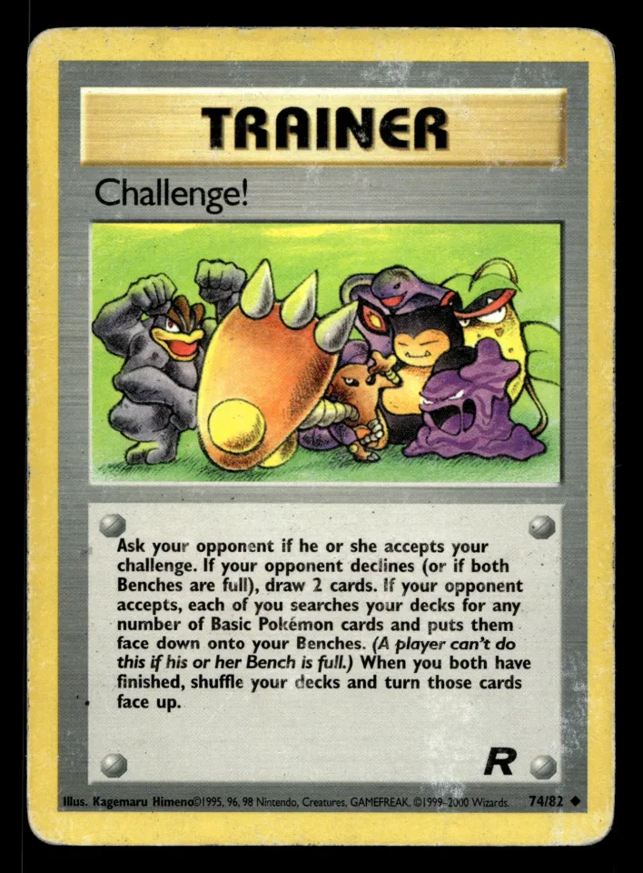 Challenge! #74 uit Team Rocket Uncommon Played conditie productfoto