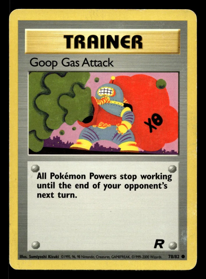 Goop Gas Attack #78 uit Team Rocket Common Played conditie productfoto