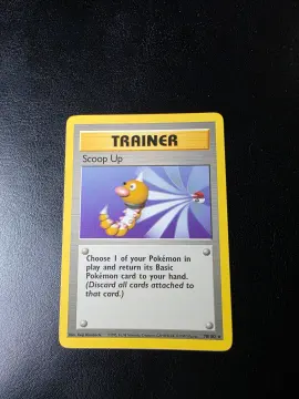 Voorkant Scoop Up 78/102 uit Base Set Rare Near Mint conditie Pokémon kaart productfoto NM 1/2