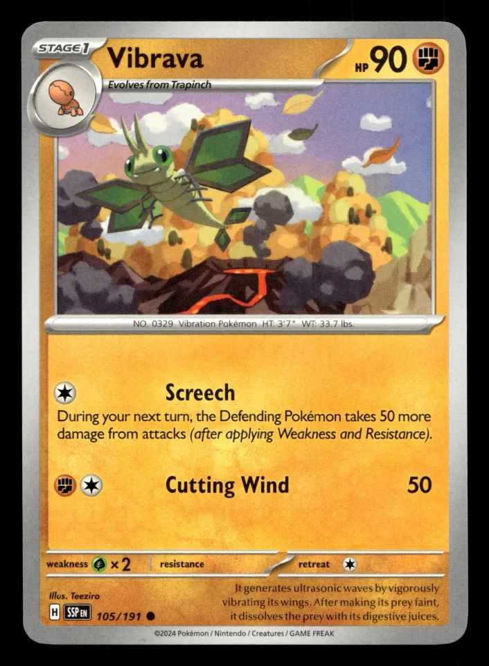 Vibrava #105 uit Surging Sparks Common Near Mint conditie productfoto