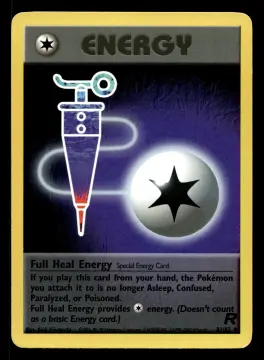 Voorkant Full Heal Energy 81/82 uit Team Rocket Uncommon Good conditie Pokémon kaart productfoto