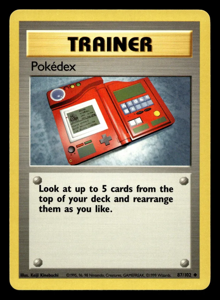 Pokédex #87 uit Base Set Uncommon Excellent + conditie productfoto