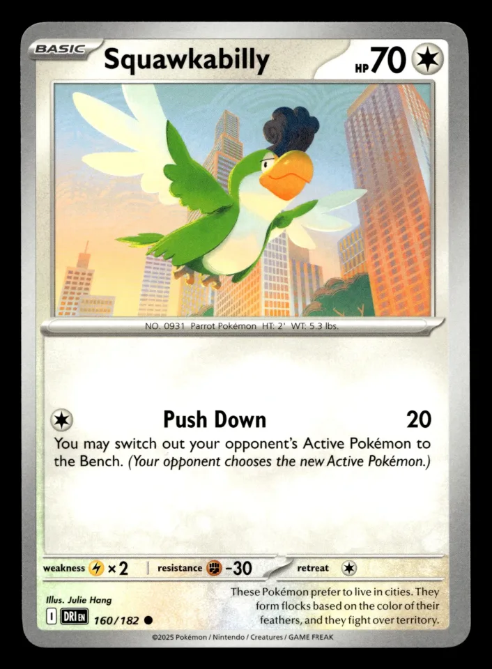 Squawkabilly #160 uit Destined Rivals Common Near Mint conditie productfoto