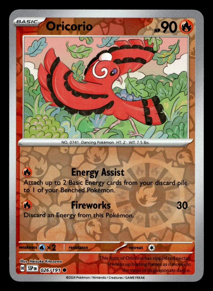 Oricorio #26 uit Surging Sparks Common Near Mint conditie productfoto