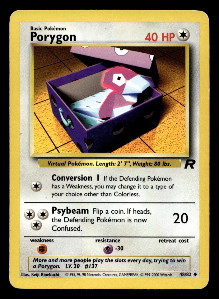 Porygon #48 uit Team Rocket Uncommon Good conditie productfoto