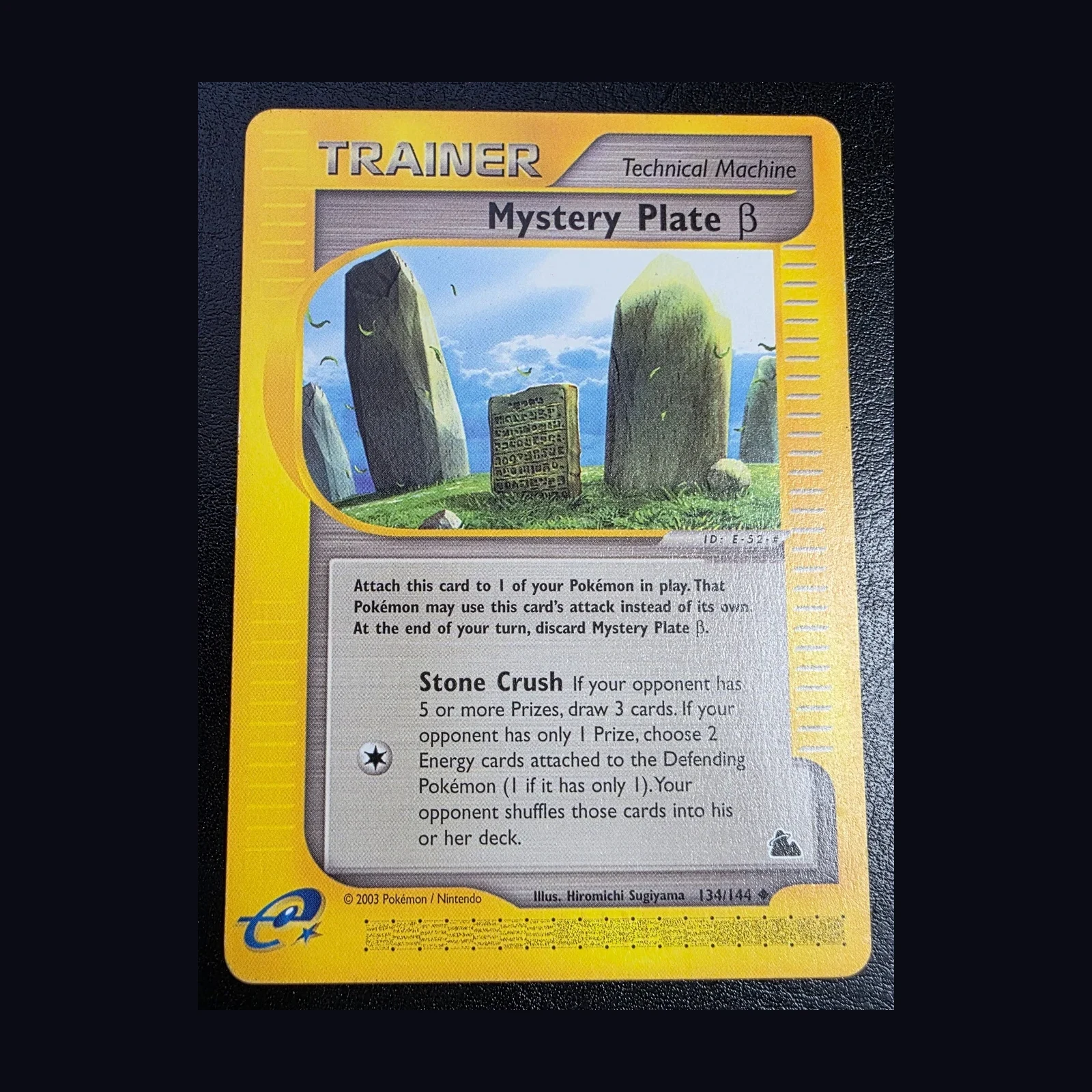 Referentieafbeelding Mystery Plate beta 134/144 uit Skyridge Rare Near Mint conditie Pokémon kaart productfoto
